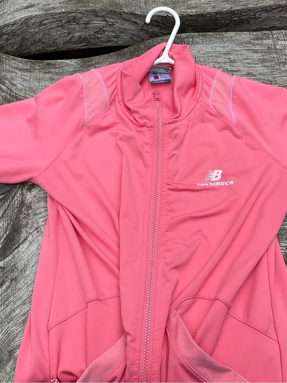 New Balance Coral Pink Zip-Up Jacket